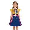 Kids Girls Anime Cartoon 3D Digital Printed Dress Halloween Cosplay Costumes