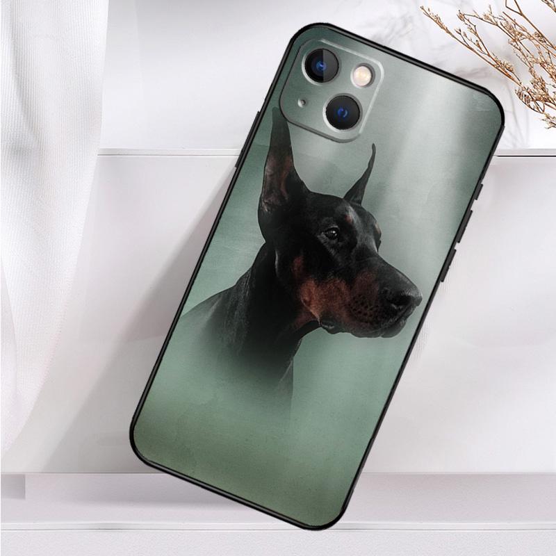 Doberman Dog Phone Case For iPhone 16 15 14 13 12 11 Pro Max Mini X XR XS Max 7 8 Plus Back Cover