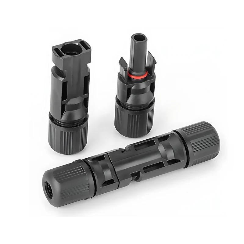 Бесплатная доставка 400/200/100/10 шт. Солнечный разъем PV Plug 1000 В постоянного тока 30 А Комплект разъемов для фотоэлектрического кабеля PV/MC 2,5/4/6 мм²