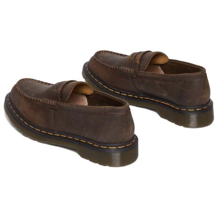 Dr. Martens Leather Slip-On Loafers Men Loafers Brown 31487201