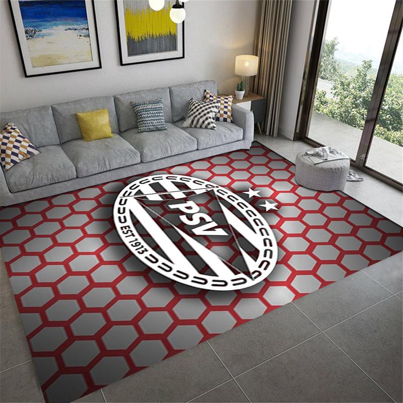 Новый ковер PSV Eindhoven 2025 для гостиной, спальни, дома, украшение дивана, нескользящий коврик для детских игр