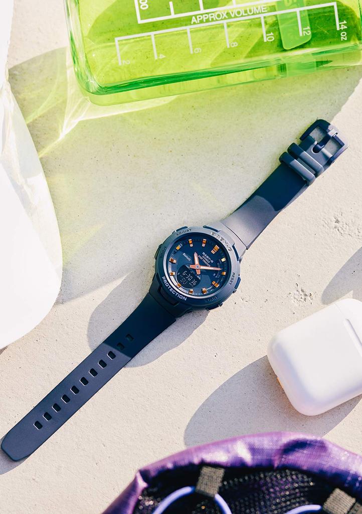 Спортивные часы Casio Baby-G, Bluetooth, отслеживание шагов, BSA-B100-2AJF, женские, синие, оригинальный японский продукт