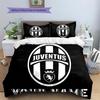 Custom Name Juventus Pattern Bedding Quilt Set  Home Decoration  Gift (1 * duvet cover + 2 * pillowcase  without core)