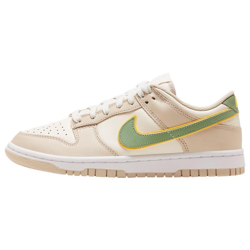 Nike Dunk Low Pale Ivory Oil Green Women's Skate Shoes Sneakers FQ6869-131