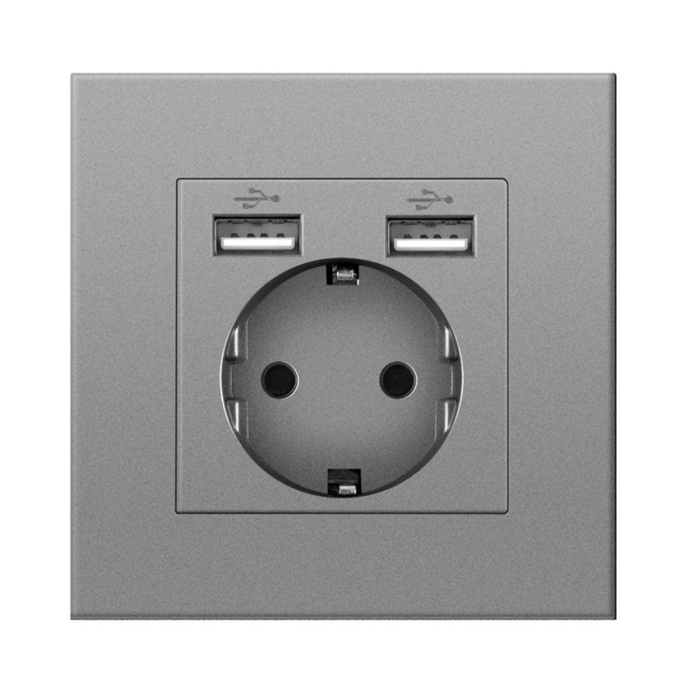 Быстрое зарядное устройство с европейской вилкой Пластиковая панель Порт для зарядки Доступен USB-разъем типа C Разъем питания