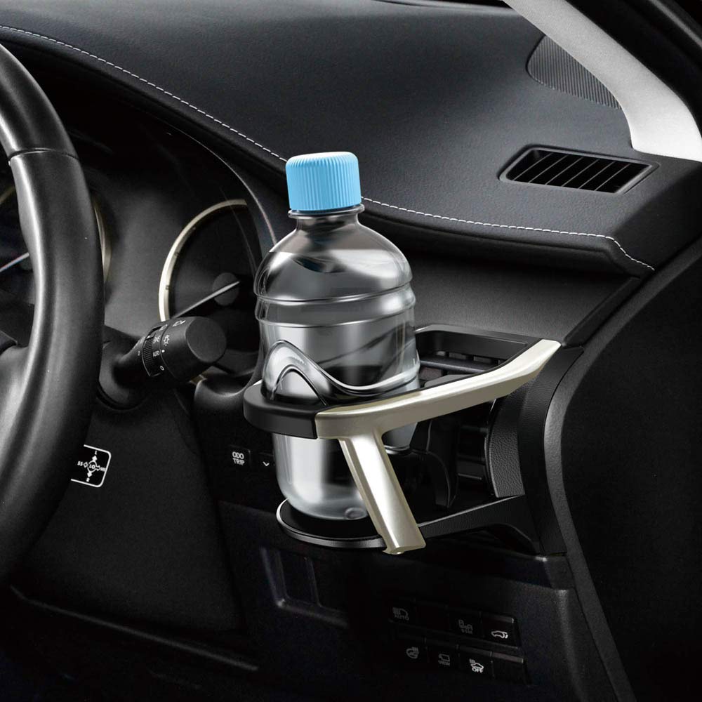 Tsuchiya Yac Lexus 10 Series NX Air Conditioner Drink 17cm Long x Wide x High (SY-L3) Holder, Driver's Seat, Black, 13.4cm 17.2cm