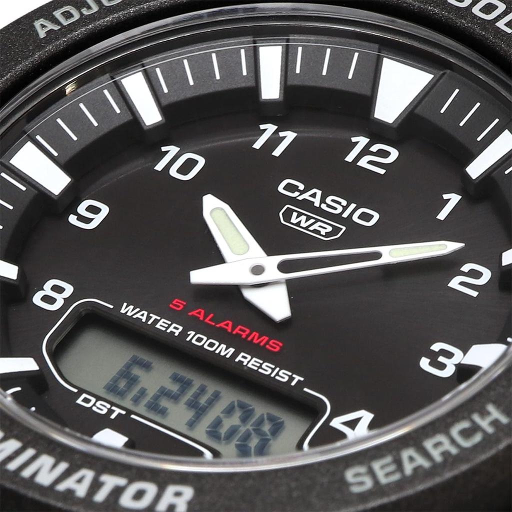Casio Стандартные кварцевые часы Tough Solar Черный Зарубежная модель [Casio] Аналогово-цифровые AQ-S820W-1AV Мужские [Б/У]