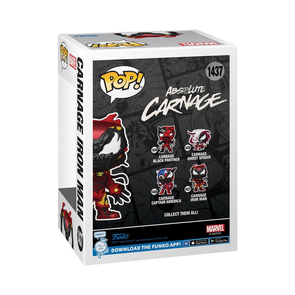 Marvel Carnage Iron Man Figure Funko Carnageized Iron Man Marvel Funko POP!