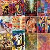 Frameless Abstract Painting Colorful Oil Painting DIY Painting By Numbers Modern Wall Art Picture Hand Painted For Wall Decoration 40x50cm
