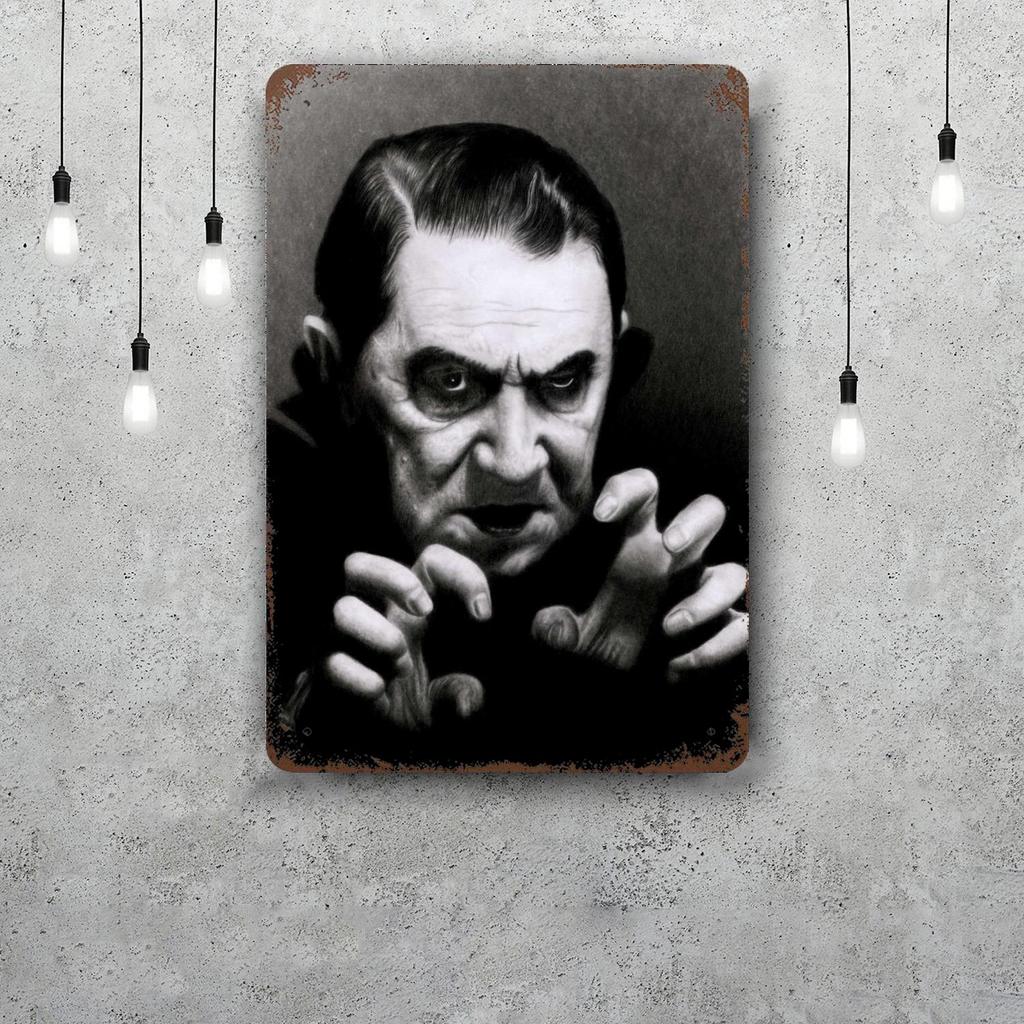 bela lugosi dracula actor Tin Sign Home Decor Wall Decor Art Wall Mural Room Decoration Decor Retro Metal Sign Plate Bar Posters