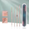 4pcs/set Blackhead Comedone Acne Pimple Belmish Extractor Spoon Vacuum Blackhead Remover Tools for Face Skin Care Tool 2 Choice