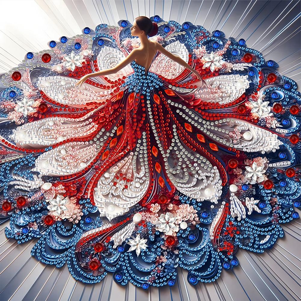 Набор для алмазной вышивки 5D DIY с частичной выкладкой специальными стразами, украшение для искусства, красивая девушка, украшение для дома, рождественские подарки на день рождения, 30x30 см