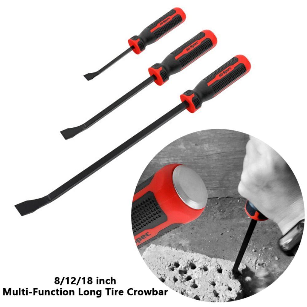 30° Long Tire Crowbar CV-R Car Pry Bar Multi-Function Heavy Duty Crowbar
