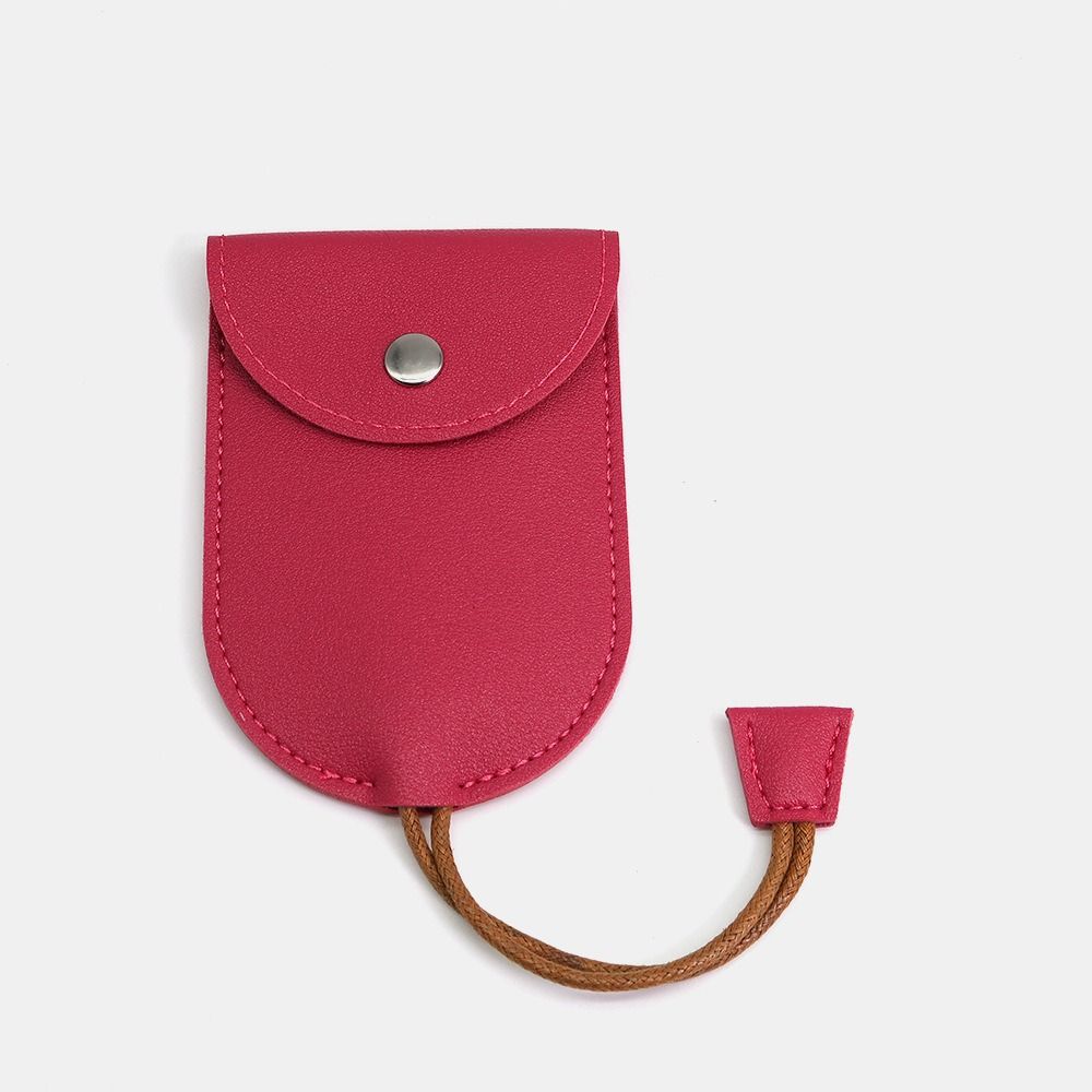 PU Matte Leather Key Sleeve Large-Capacity Keychain Bags Car Key Fob Key Case Cover Women