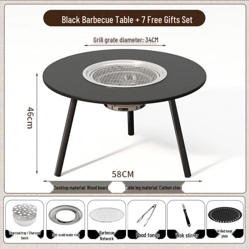 Kashicong Brazier Tea Table & BBQ Grill Set