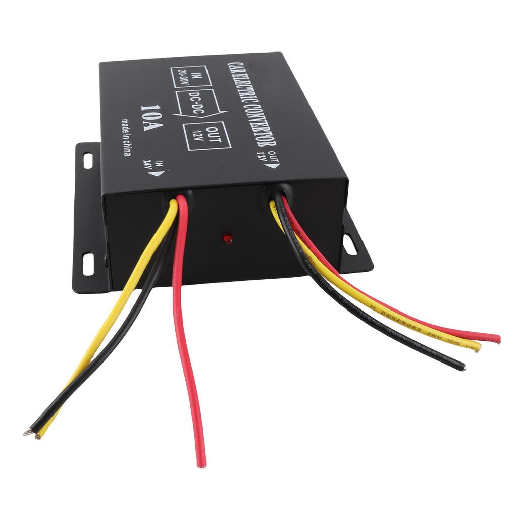 Car Truck 10A 120W DC 24V To 12V Power Converter Electric Voltage Reducer Step Down Transformer