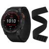 Нейлоновый ремешок на липучке для Garmin Descent G1 Solar/Epix (Ген 2)/Аксессуары для ремешка часов Forerunner 945 LTE 745/Approach S60 S62