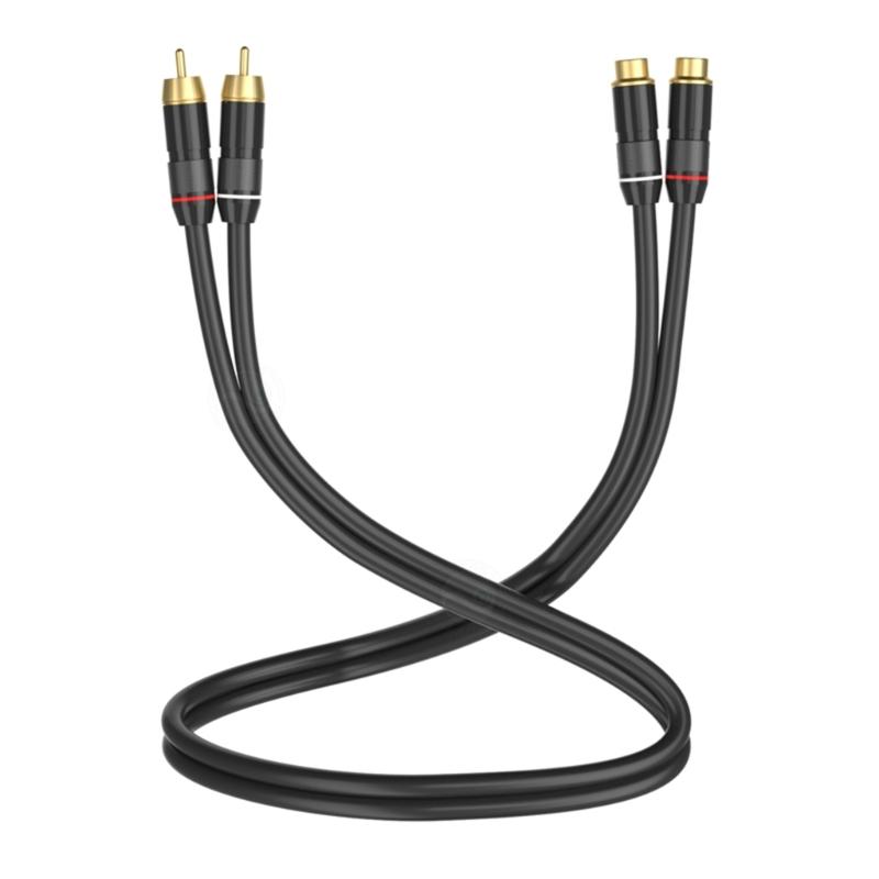 Удлинительный кабель 2RCA Папа-Мама Позолоченный 2RCA Папа на 2RCA Мама Кабель-Адаптер для Расширения Стерео Звука