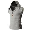 Men's Summer Sleeveless Hooded Vest - Korean Style Fitness Stretch Waistcoat
