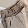 Fashion Woolen Pants Women's Harem Pencil Pants Autumn Winter High Waisted Casual Pants Office Lady Women Trousers