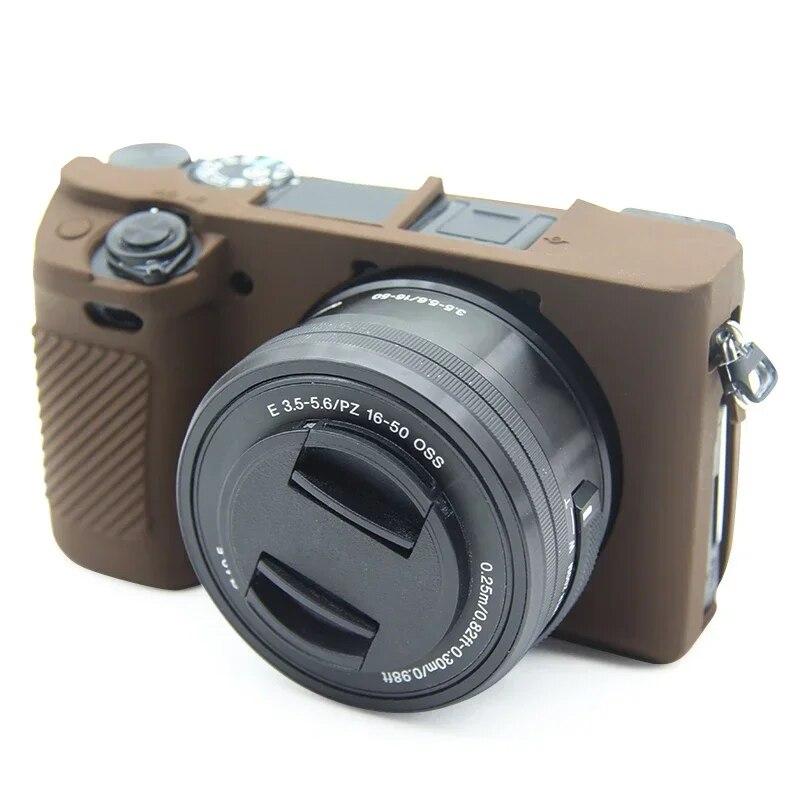 Чехол для Sony Alpha A5100 A5000 A6000 A6100 A6300 A6400, мягкий силиконовый резиновый чехол для камеры, сумка для защиты кожи, защитный корпус