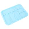 Oral Instrument Tray Divided Separate Instrument Holder Plastic Healifty Oral Compartment Tray Blue