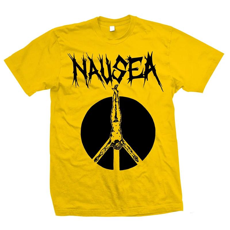 Nausea Band Unisex Logo Yellow T Shirt Full Size S-5XL TU83
