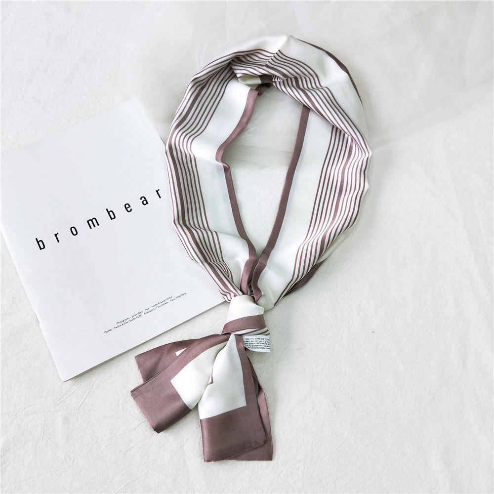 New Scarves Silk Scarves Women'S Spring And Autumn Season Long Decorative Professional Scarves Summer Thin Styles Paired With Shirts Stylish