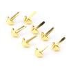 50Pcs Purse Handbag Cone Feet Nailhead Stud Spike Leather Craft Supplies (Brass 10mm)