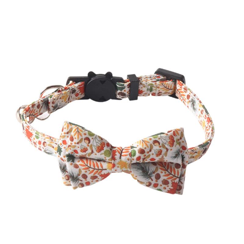 Очаровательный новый ошейник для питомца из осенней серии с кленовыми листьями и тыквами, треугольный шарф и дизайн с подсолнухом