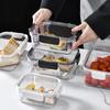 450/800/1100ml Food Fresh Box Refrigerator Fruit Salad Transparent Food Grade Plastic Bento Sealed Box Kitchen Storage Tools