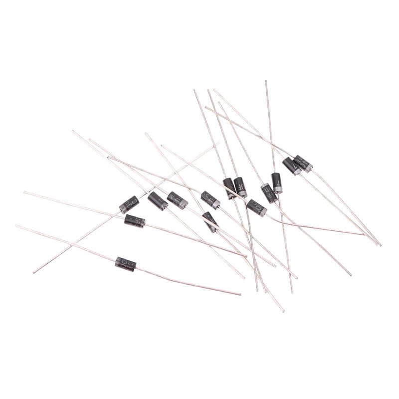 50 шт. выпрямительных диодов Шоттки Uf4004 Uf4007 1A 400 В 1000 В сверхбыстрый выпрямительный диод Do-41