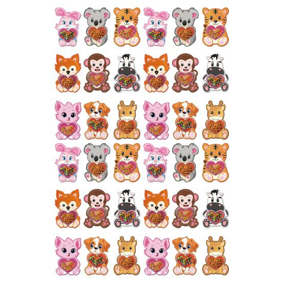 Валентинки-конфетницы для детей Мультяшная открытка с пластиковым куполом Держатель для угощений Сделай сам Для обмена подарками в классе Сувениры для вечеринки