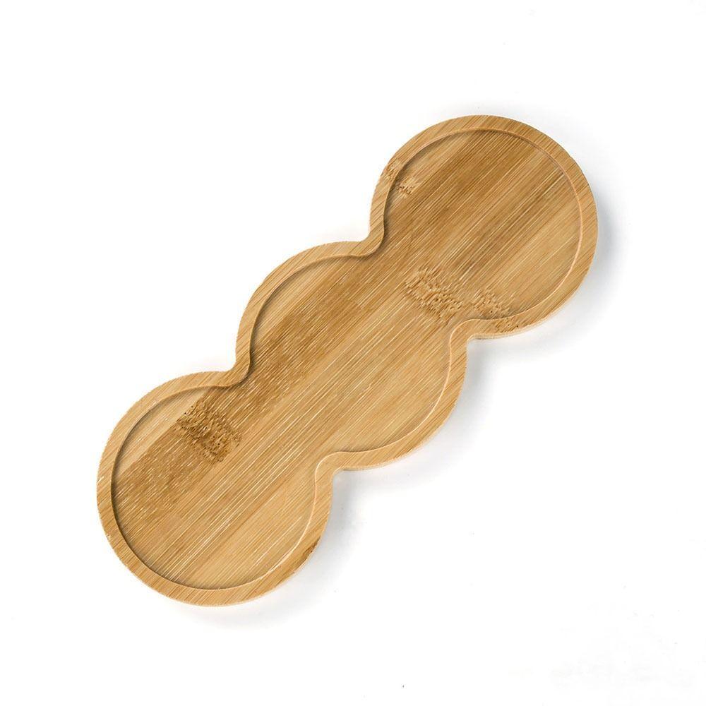 Пятиконечная звезда Подставка для цветочного горшка Бамбуковая деревянная подставка для кашпо Основа Подарок Суккуленты Бонсай Держатель