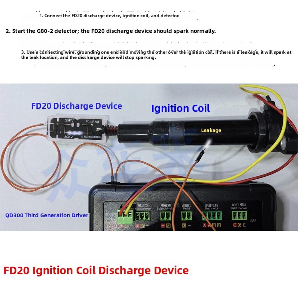 Ignition Coil Tester Discharge Device 25KV/30KV Dual Voltage Discharge Gap Car Diagnostic Tool Spark Tester For Ignition Coils