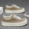 Canvas Shoes Men's 2025 New Low-top Board Shoes Breathable Thick Sole Heightening Trend Versatile Sports and Leisure Shoes Simple