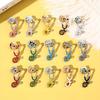 5/10/20pcs Alloy Brooch Creative Color Stethoscope Shape Chest Flower Collar Needle Funny Accessory Brooch