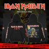 Худи с принтом Maiden Killers Мужское Женское Оверсайз Y2k Уличная одежда Флисовое Худи Графическая одежда с принтом группы Хэви-метал Панк