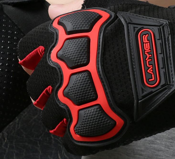 Half Finger Cycling Gloves, Anti-Slip Breathable Protective Gloves for Sports & Outdoor