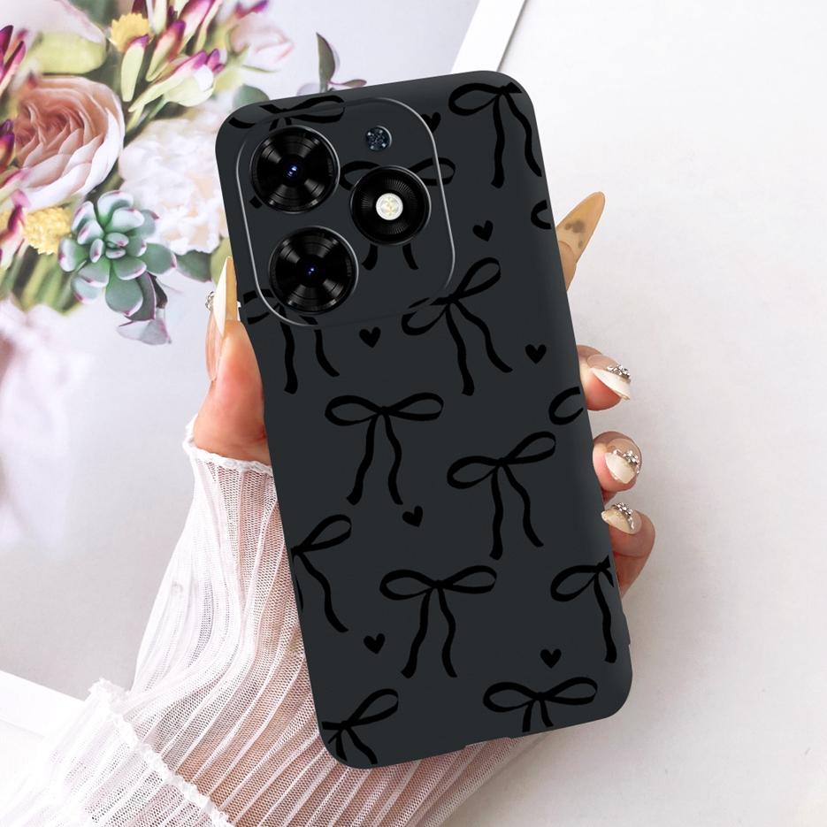 For Tecno Spark Go 2024 Case BG6 Beautiful Butterfly Tree Painted Cover Soft TPU Phone Case For Tecno Spark Go 2024 Fundas Coque