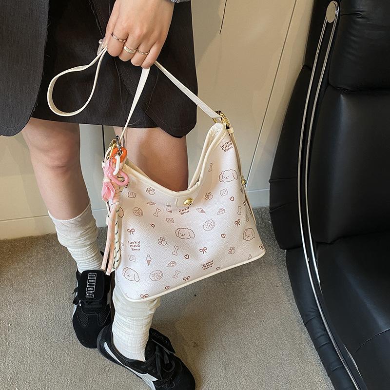 Underarm Bag Women's 2025 New Trendy Autumn and Winter Light Luxury Niche High-end Shoulder Bag Commuter Messenger Bucket Bag