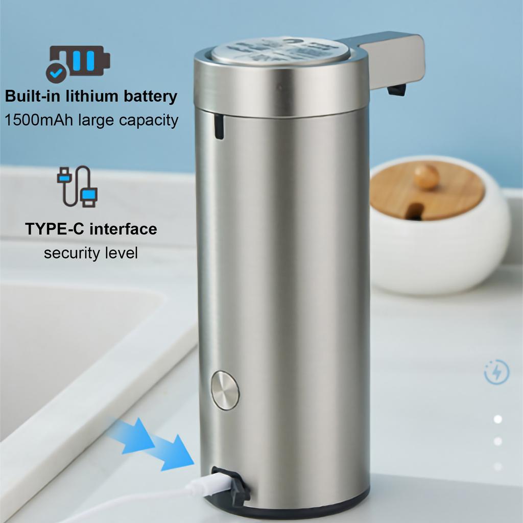 Диспенсер для моющего средства для посуды Автоматический сенсорный кухонный дозатор для мыла для рук в ванной Моторизованный дозатор для мыла с пеной и гелем для душа