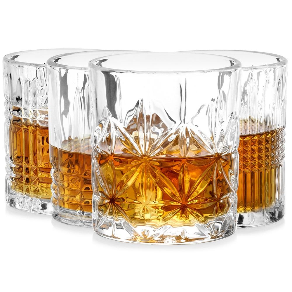4x Szklanka do Whisky Drinków Napojów Zestaw Komplet Szklanek na Prezent