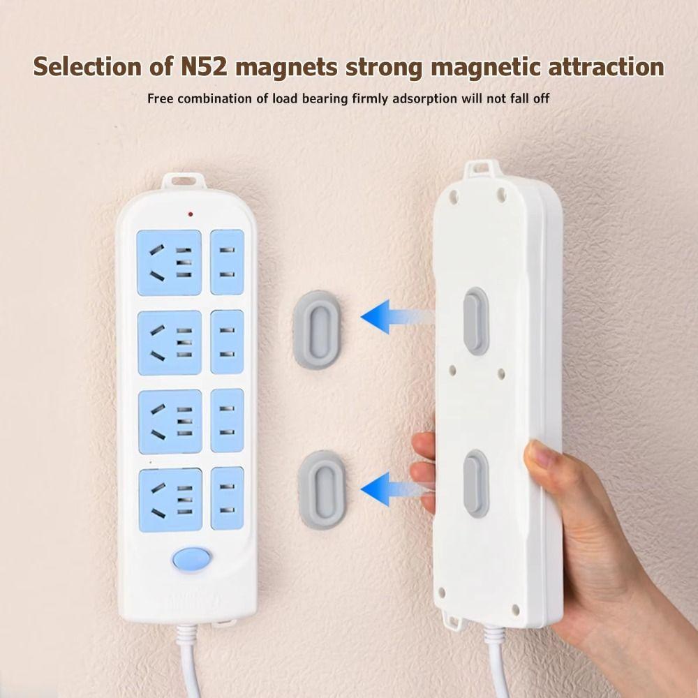 Traceless Magnetic Control Holder Silicone Magnetic Sticker Hook Remote Control Organizers