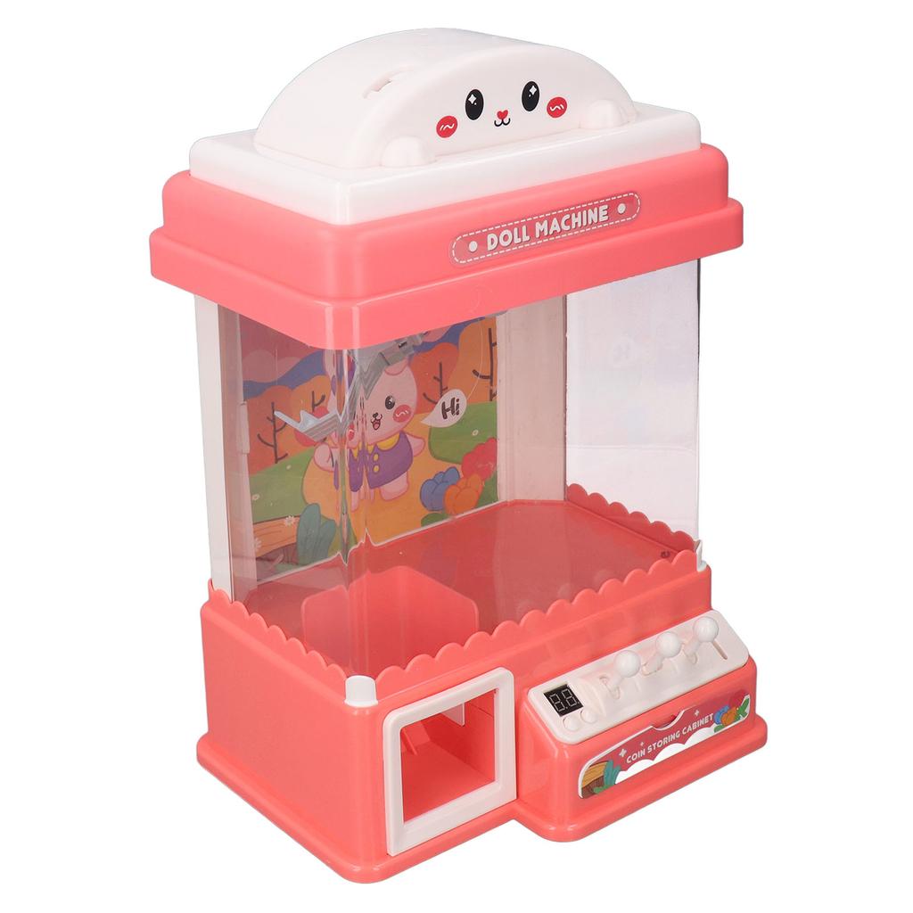 Электрическая кукольная машина с функцией звукового хронометража, монетоприемник, маленькая машина для захвата когтей для семьи