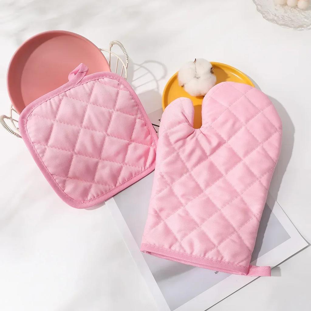 1 комплект изоляционных перчаток, термостойких, против ожогов, утолщенных, для супа, каши, кастрюли, тушения