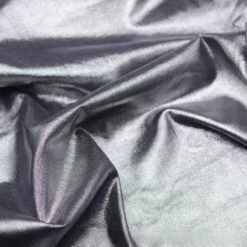 100x150см Глиттер Горячее тиснение Деним Стирка Водой Ткань для DIY Одежды Пальто Текстиль Утолщенная Бронзовая Золотая Дизайнерская Ткань