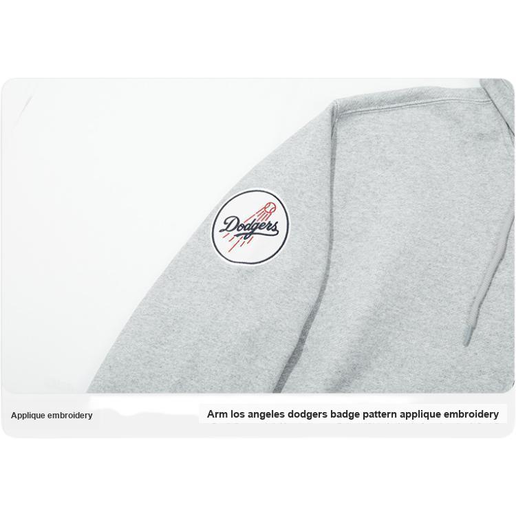 New Era FW25 Серия команд MLB Los Angeles Dodgers Худи на молнии Свободный уличный Винтажное худи Унисекс худи 14742052