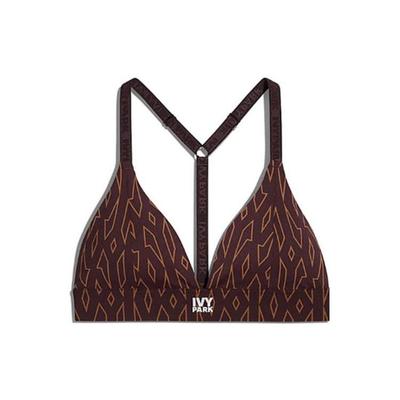 Оригиналы X Ivy Park Коллаборация Бюстгальтер с полным принтом Женское нижнее белье Коричневый HB5983