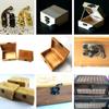 10PCS Mini Leather Bag Wooden Box Hasp With Screws Decorative Latch Padlock Clasps Lock
